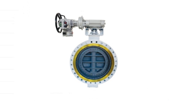 Three-eccentric metal hard-sealed butterfly valve