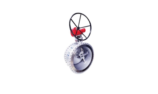 High-temperature four-link butterfly valve