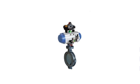 Rubber-lined/fluorine-lined butterfly valve