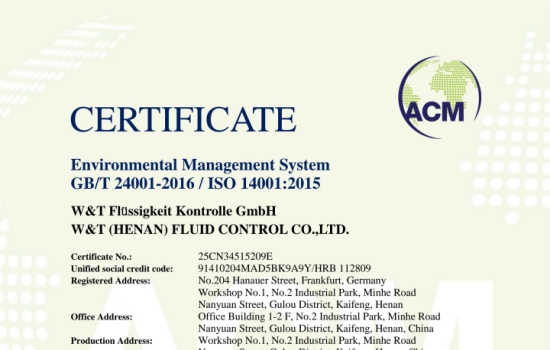 Viti ISO14001 Environmental Management System