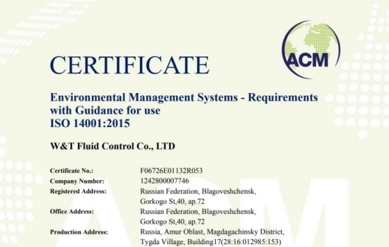 Viti ISO 14001 Environmental Management System Certification in Russia